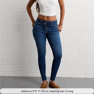 American Eagle Outfitters Dark Blue Skinny Jeans